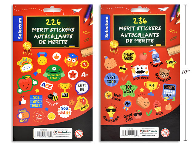 Teachers Merit Award Stickers