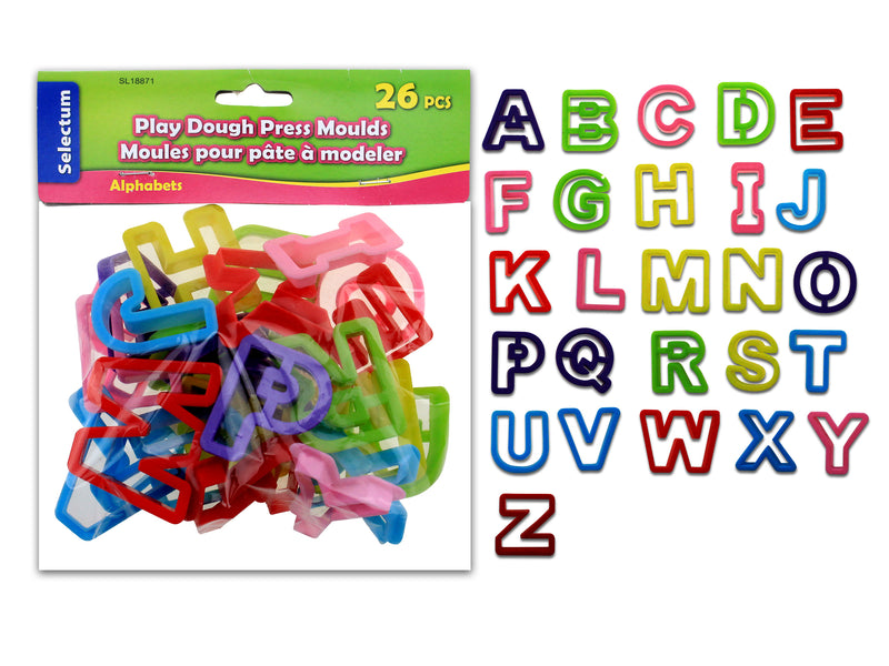 Alphabet Press Clay Molds 26 Pack