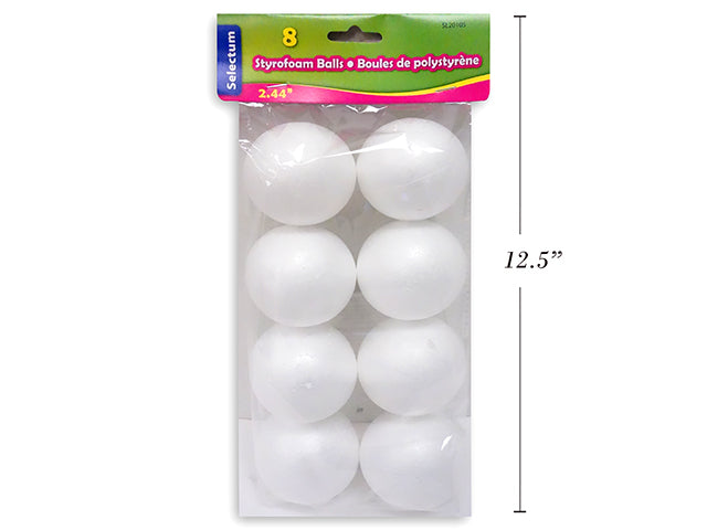 Styrofoam Balls 8 Pack