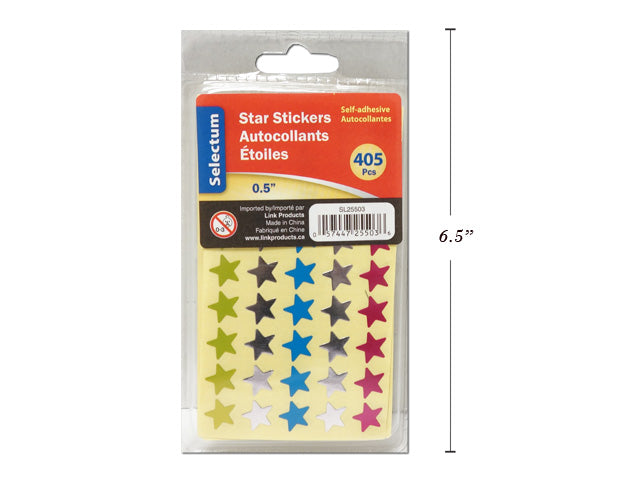 Foil Star Labels 405 Labels