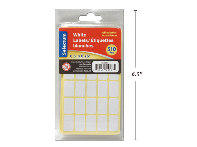 Labels White 510 Pack