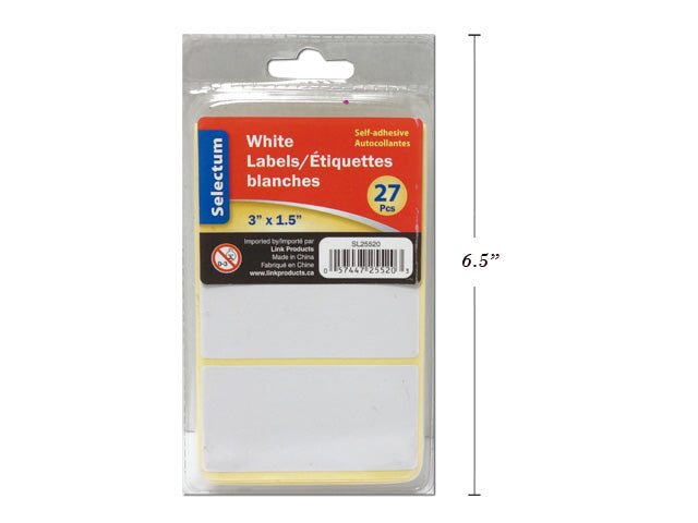 White Labels 27 Pieces