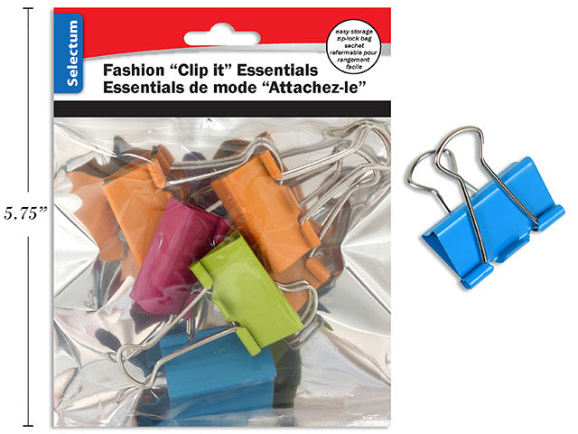 Brite Fashion Foldback Clips 6 Pack