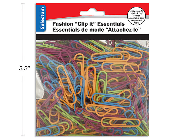 Brite Fashion Paper Clips 240 Pack