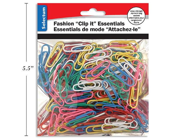 Assorted Color Paper Clips 250 Pieces