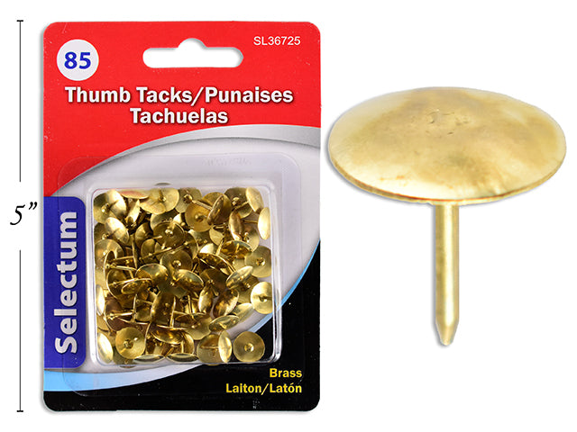 Brass Thumbtacks 85 Pack