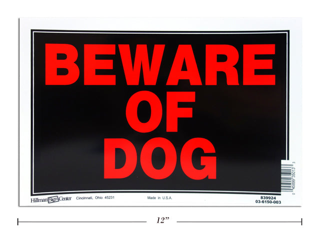 Beware Of Dog Sign