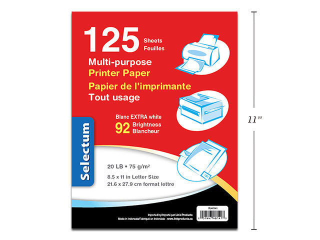 Multi Use Printer Paper 125 Pack