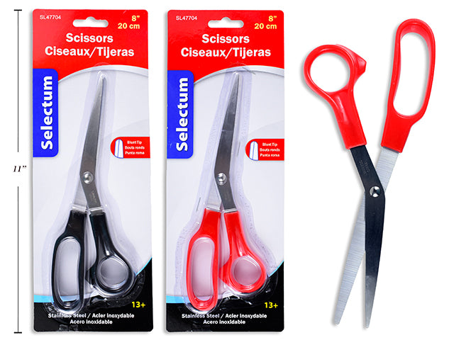 Black And Red Handle Scissor