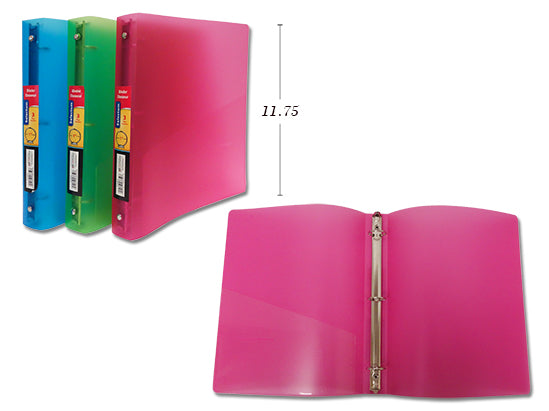 Flexible Binder With Left Pocket