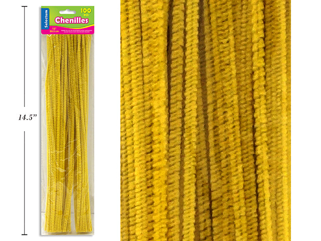 Chenilles 100 Pack Yellow