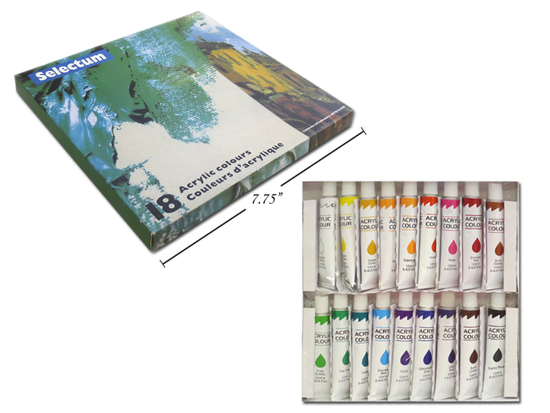 18 Acrylic Colors-Box