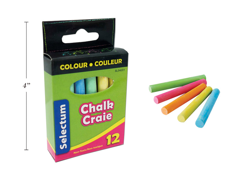 Teachers Colored School Chalk 12 Pack