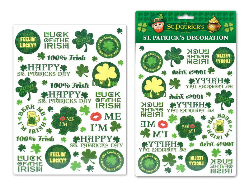 St Patricks Day Glitter Tattoos