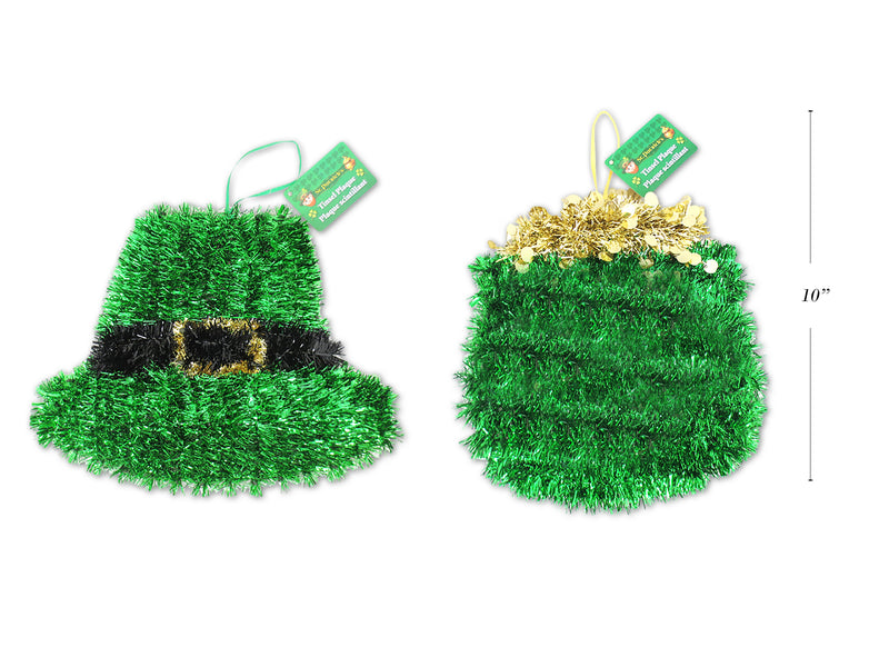 St Patricks Day Tinsel Plaque