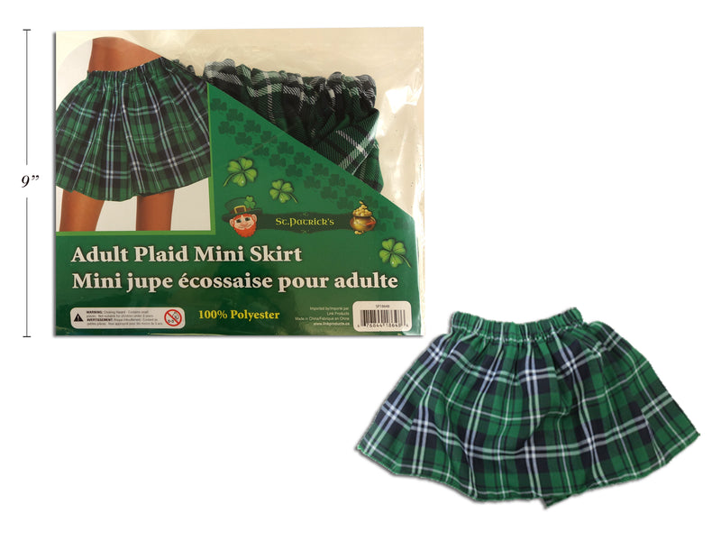 Adult Plaid Mini Skirt. Pbh.