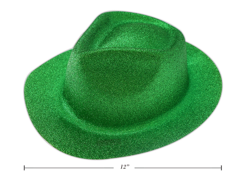 St Patricks Day Full Glitter Fedora Hat