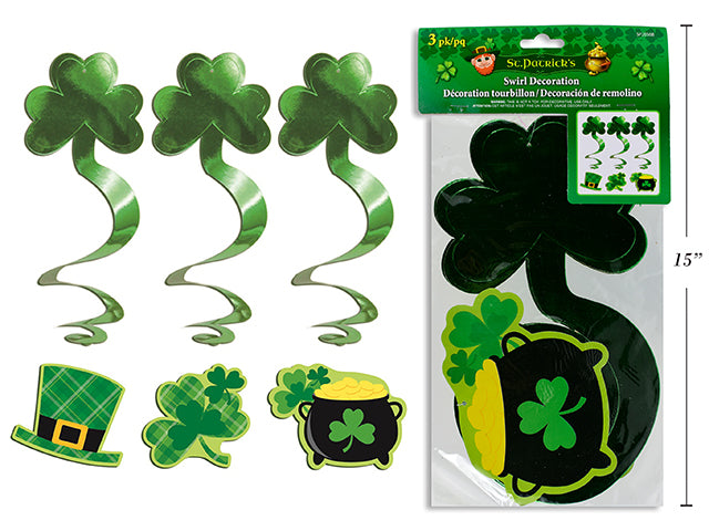 St Patricks Day Swirl Decoration