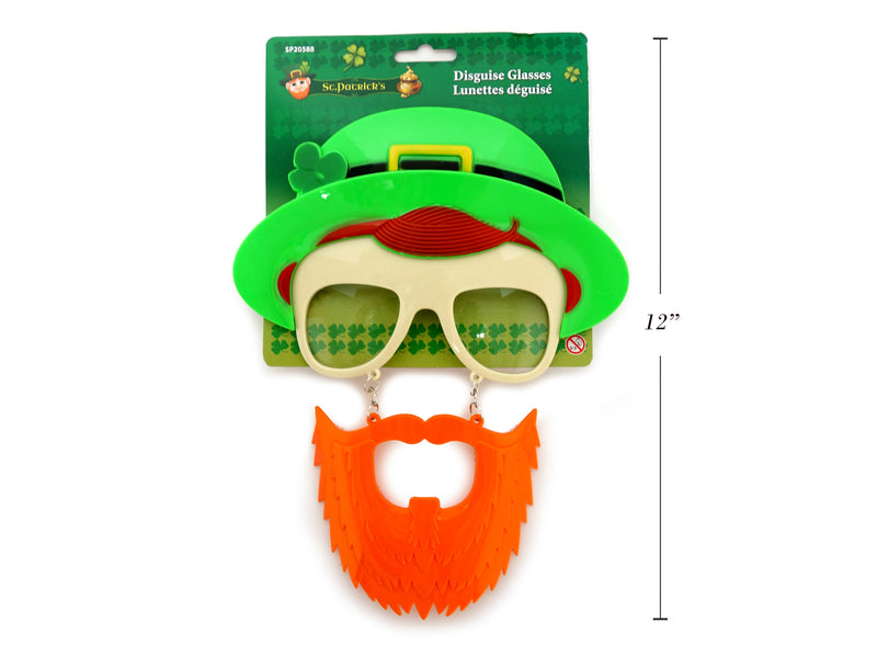 St.Patricks Day Disguise Glasses W-Beard. H-C.