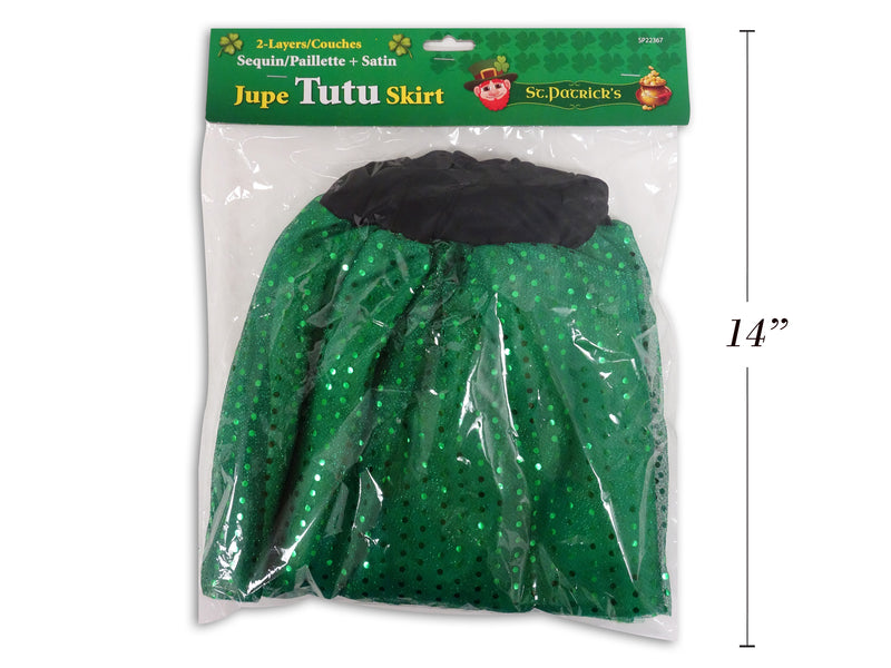 Sequin Satin St Patricks Day Tutu