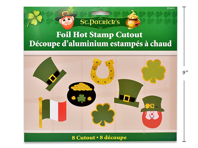 St Patricks Day Foil Hot Stamp Cutout