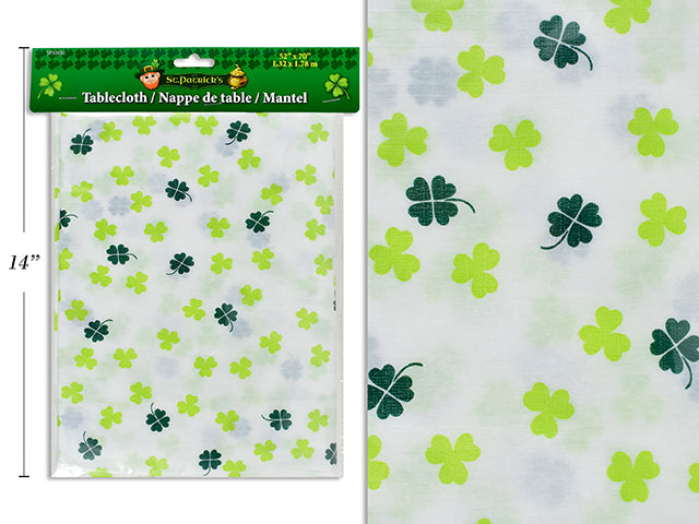 St Patricks Day Flannel Back Tablecloth