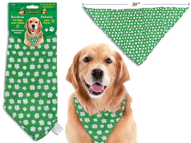 St Patricks Day Polyester Dog Bandana