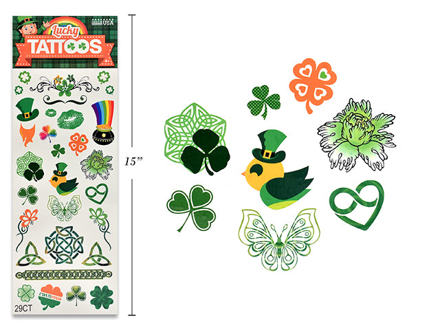 St Patricks Day Tattoo Sheets