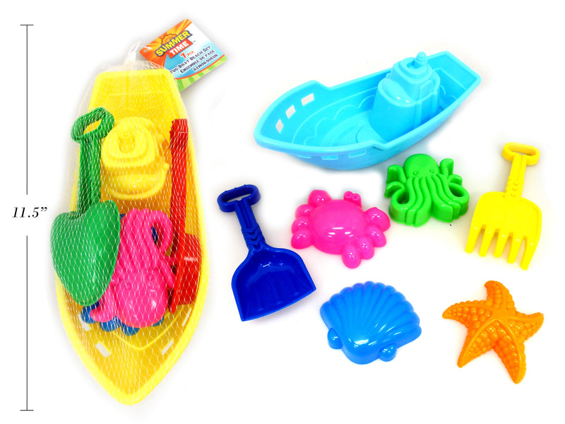 Tug Boat Beach Accessory Set 7 Pack