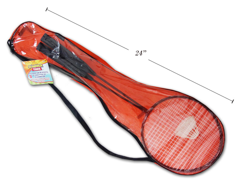 Set-2 23.5In Deluxe Badminton Racquet W-Pvc Carrying Bag. Hangtag.