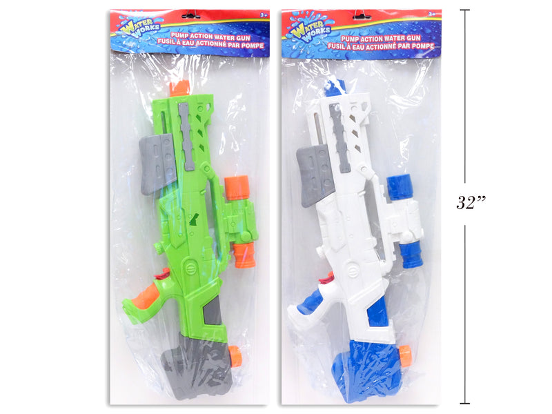 20In Laser Scope Pump Action High Pressure Water Gun. Pvc Bag W-Header.