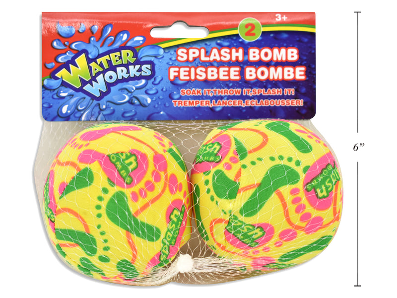 2Pk 80Mm Splash Bomb Water Balls. Header Card.