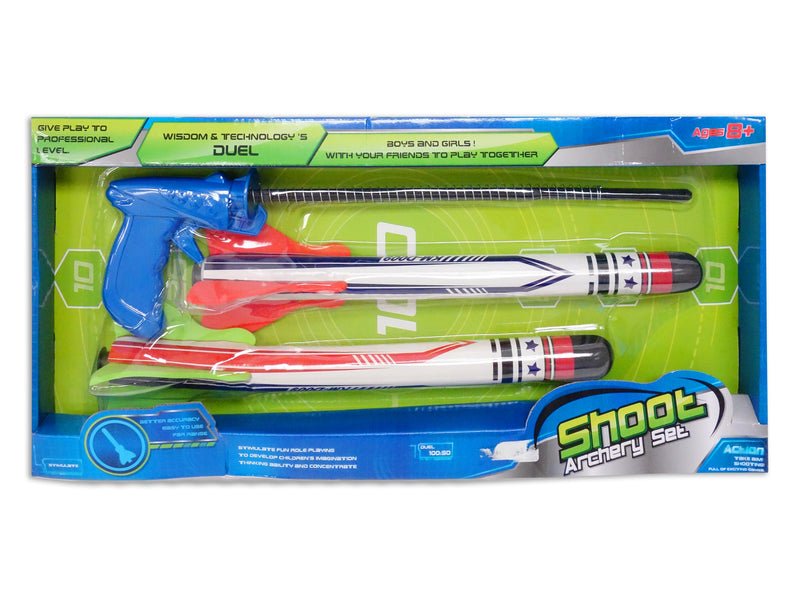 15In 3Pcs. Spring Loaded Rocket Launcher Gun Set