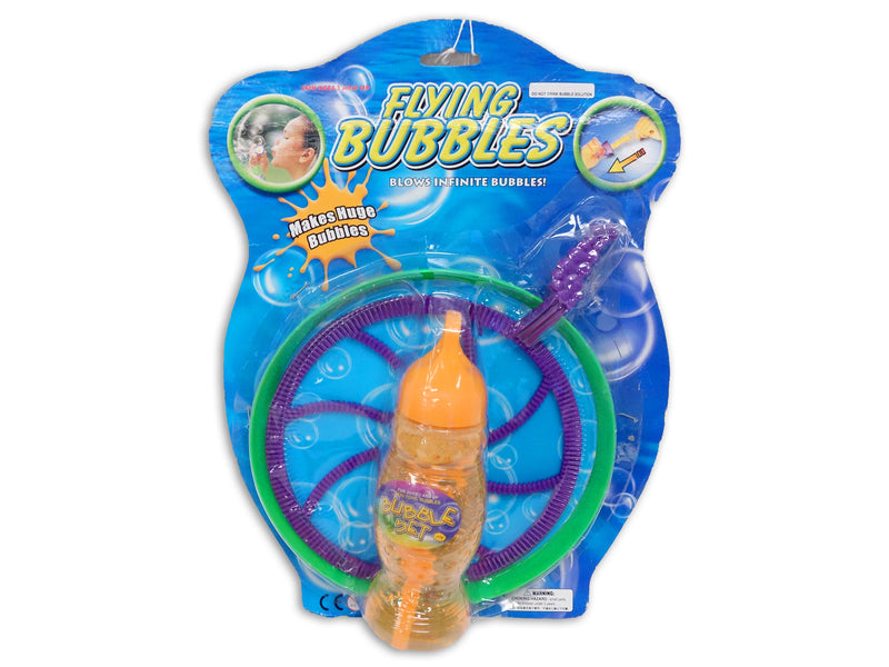 9Oz 7.75In Bubble Wand Play Set.  Incl.: Wand - Tray - Bubbles. B-C.