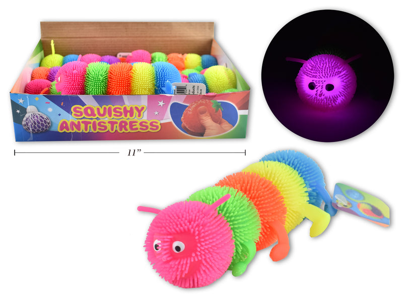 TPR Light Up Squishy Caterpillar