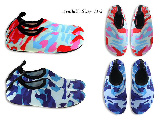 Youth Nylon Camouflage Aqua Shoes