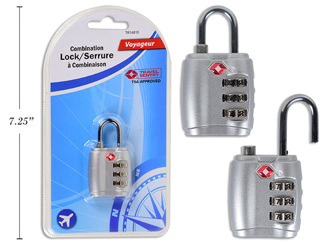 Tsa Security Lock Size:1X3.2X6Cm Zinc Alloy