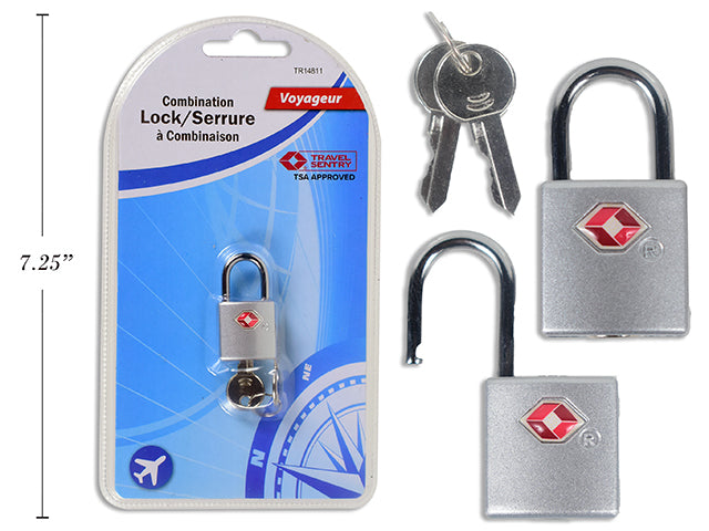 Tsa Security Lock Size:1X2.1X3.5Cm Zinc Alloy