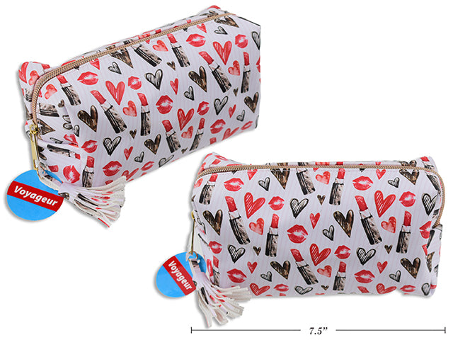 Cosmetic Toiletry Bag 19X9X11Cm Lipstick Pattern (7.4X3.4X4.3")