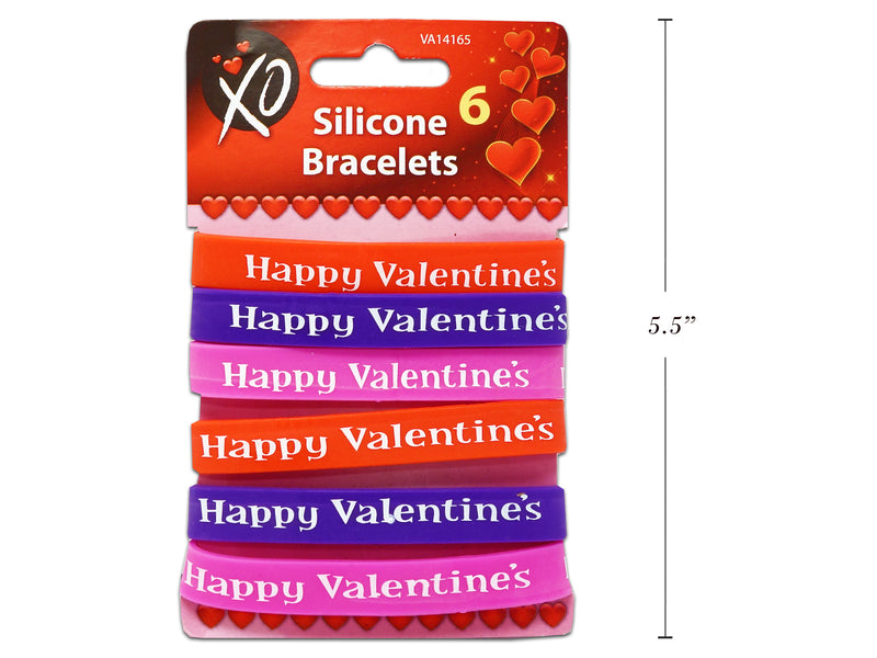 Valentines Silicone Bracelets With Sayings