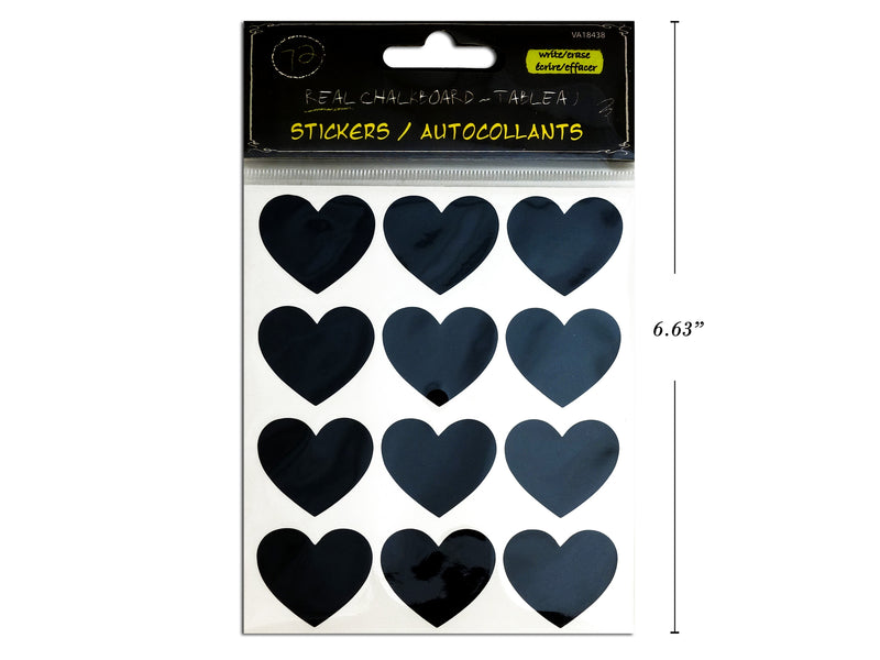 Valentines Chalk Board Heart Stickers