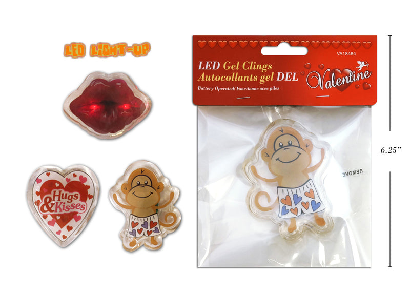 Valentines LED Gel Clings