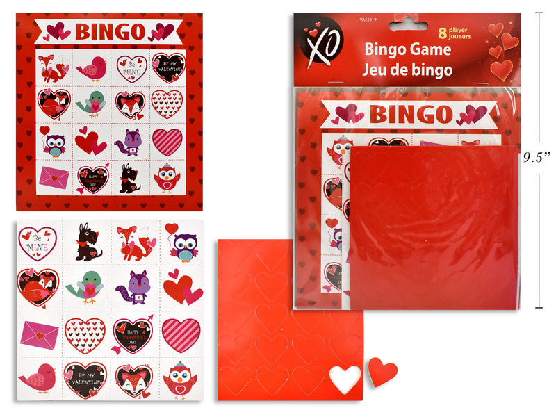 8 Person Valentines Bingo Game