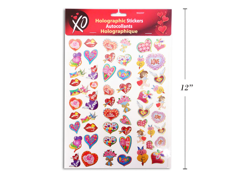 Valentine Day Holographic Laser Stickers. Pbh.