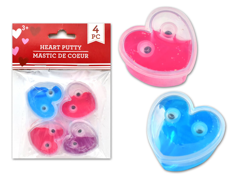 Valentines Slime Putty In Heart Shaped Container