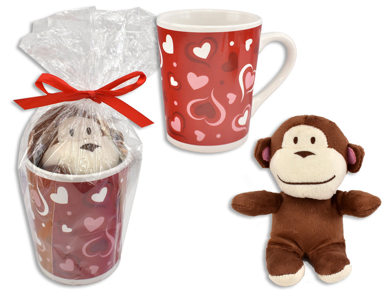 Valentine Stoneware Mug With Plush