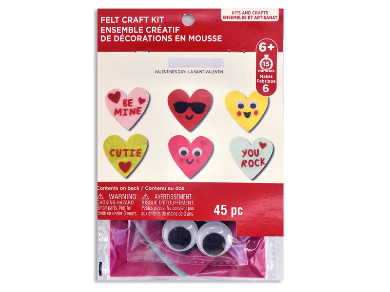 Valentine Felt Heart Craft Kit