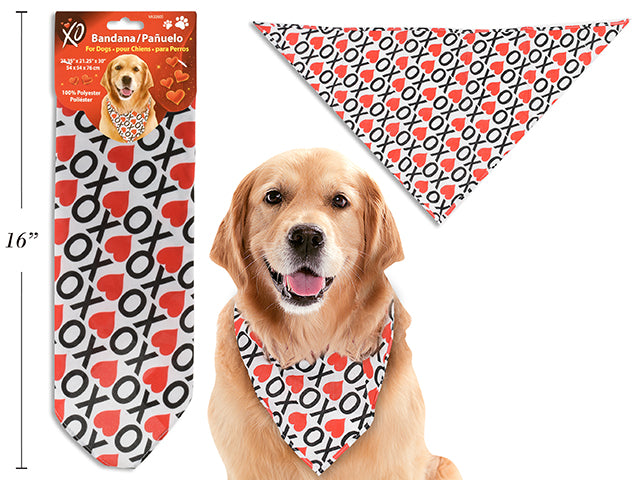 Valentines Polyester Dog Bandana