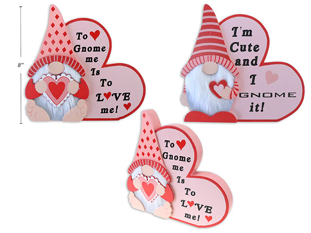 Valentines Gnome Tabletop Decoration With Sayings