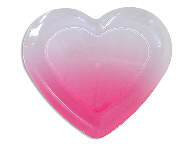 10.75in(L) V'tine Gradient Frosted Heart Serving Tray.